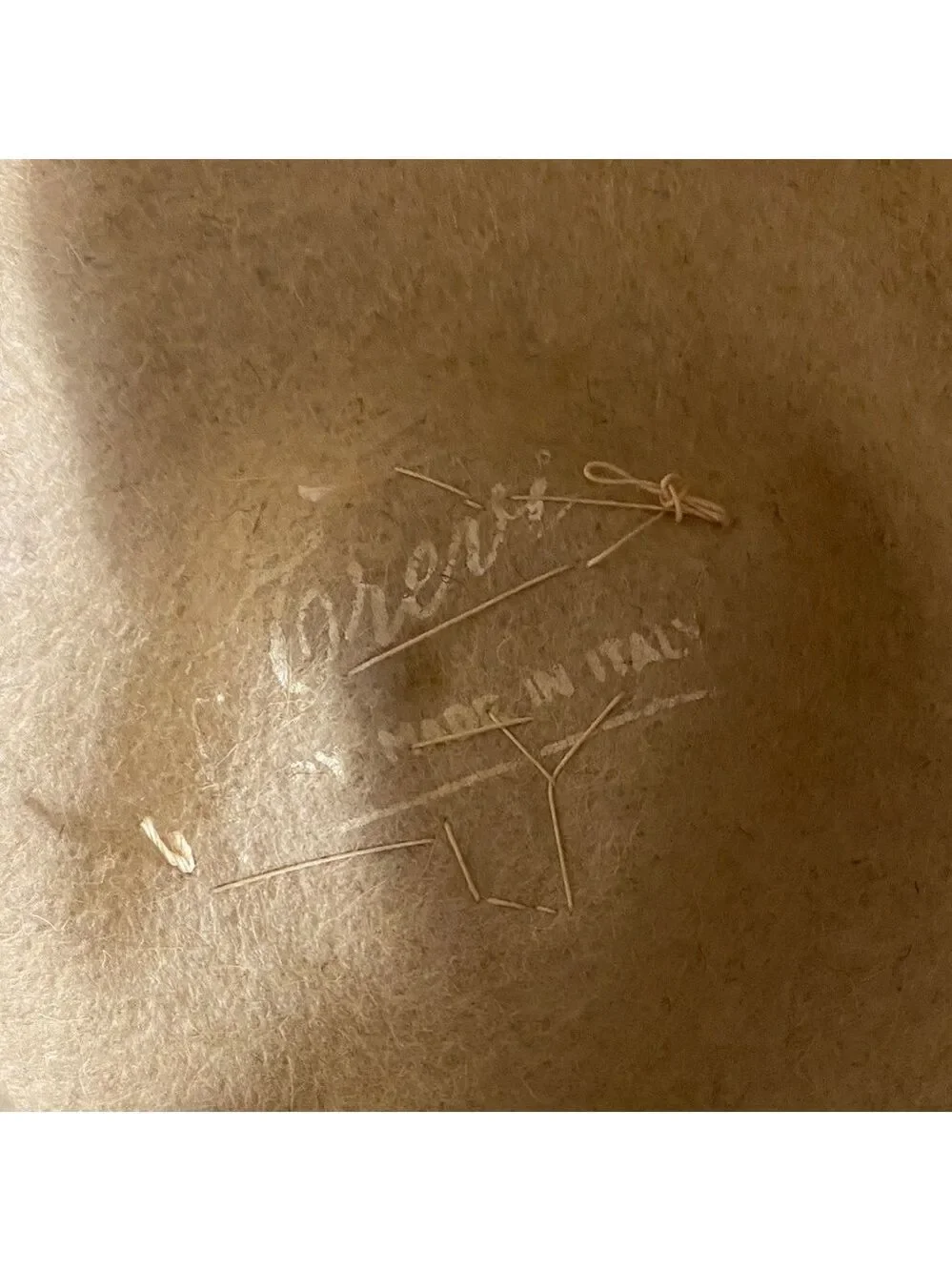 Trevi Italy Vintage Cream Women’s Hat — Pinehurst Fifth Ave New York - Picture 6 of 7